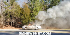 VIDEO: No Injuries Reported After Vehicle Fire in Leonardtown