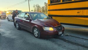 No Injuries Reported After Vehicle Rear-Ends Occupied School Bus in Lexington Park