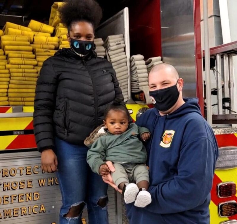 Baby, Mother Reunited with NDW Indian Head Fire and Rescue Crew That Helped with Birth