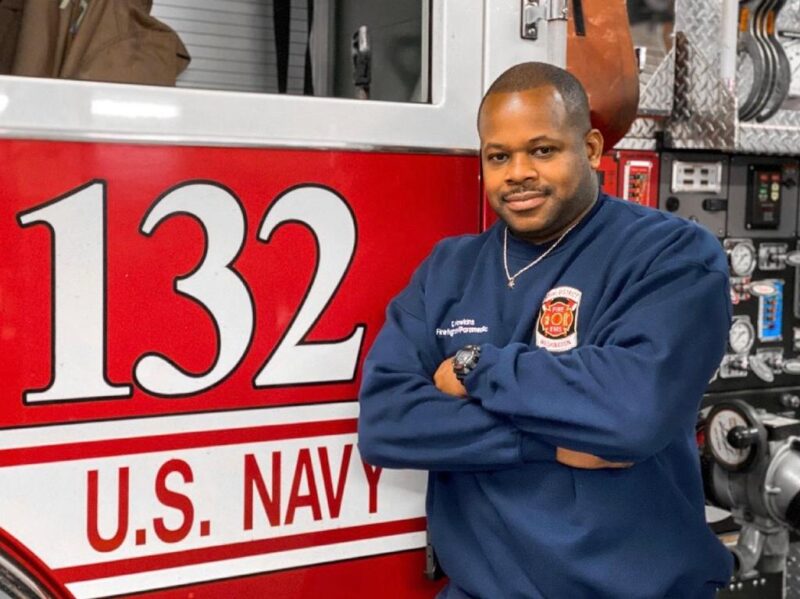 Ridge Volunteer Fire Department Celebrates Firefighter/Paramedic Darius Hawkins for Black History Month