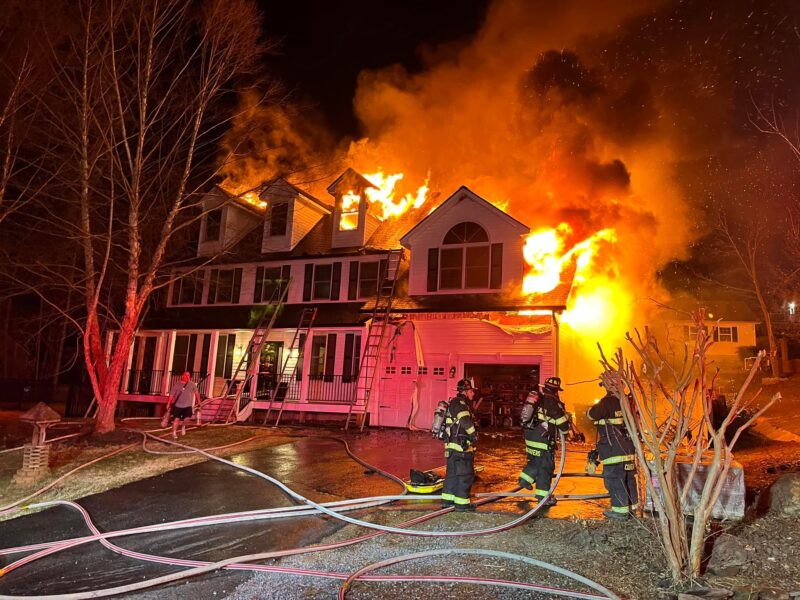 No Injuries Reported After 2-Alarm House Fire in Huntingtown, State Fire Marshal Investigating