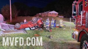 Three Transported by Ground to Hospital and Four Pediatric Victims Flown Out After Rollover Collision in Mechanicsville