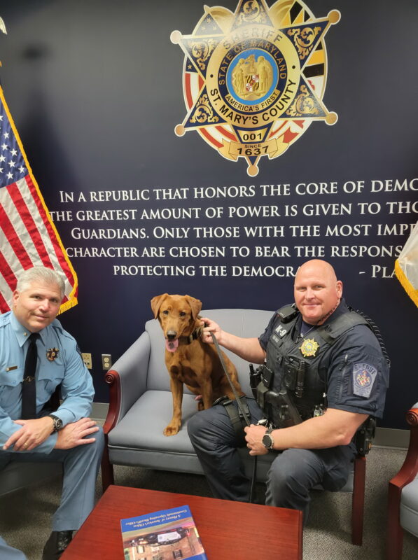 St. Mary’s County Sheriff’s Office Welcomes New K9 River!