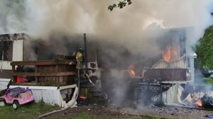 VIDEO: Five Displaced After Trailer Fire in Lexington Park, State Fire Marshal Investigating