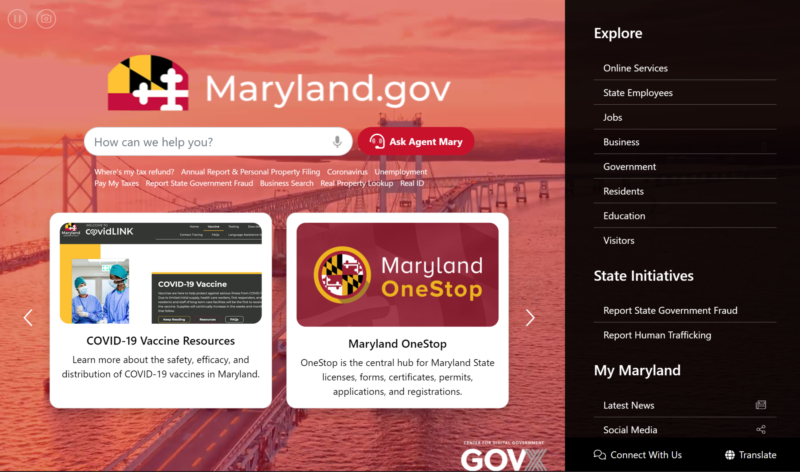 Governor Hogan Announces Launch of New Maryland.gov