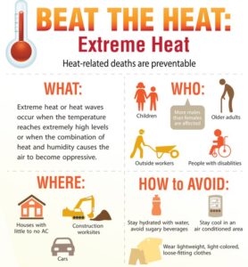 Department of Emergency Services Provides Tips for Extreme Heat Preparedness