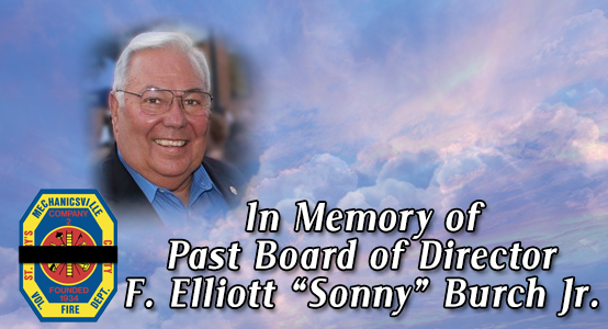 Mechanicsville Volunteers Mourn the Loss of Past Board of Director Francis Elliott “Sonny” Burch, Jr