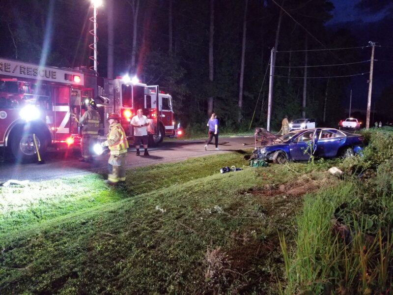 Police Investigating Single Vehicle Rollover in Ridge, Operator Flown to Trauma Center