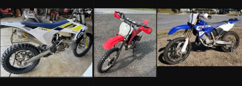Calvert County Sheriff’s Office Investigating Burglary in Huntingtown, Suspects Steal 3 Dirt Bikes