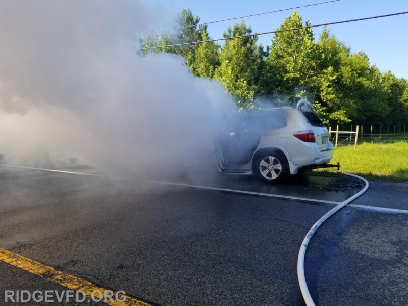No Injuries Reported After Vehicle Fire in St. Inigoes