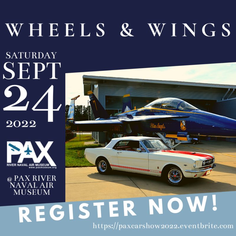 6th Annual Wheels and Wings Car Show at Patuxent River Naval Air Museum on September 24, 2022