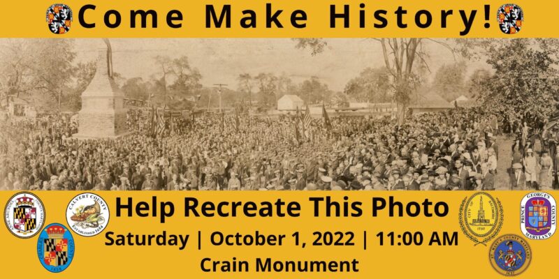 Town of Upper Marlboro Invites Public to Re-Create Historic 1922 Crain Highway Monument Photo on Saturday, October 1, 2022