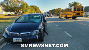 Unoccupied St. Mary’s County School Bus Involved in Early Morning Motor Vehicle Collision