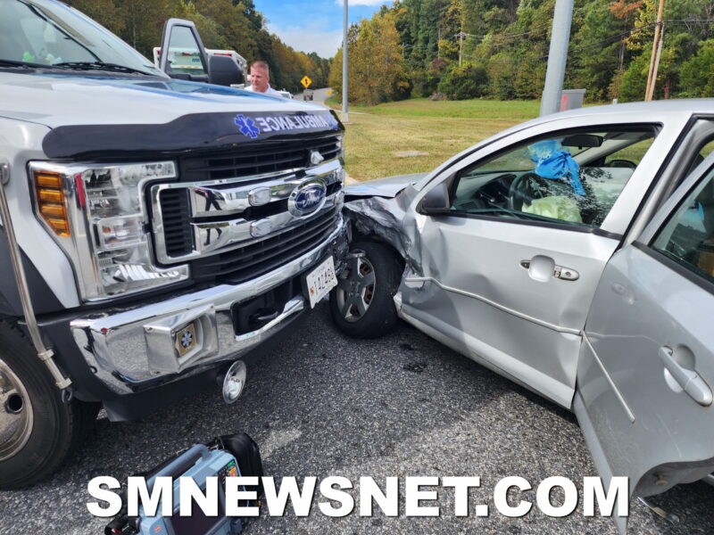 One Injured After Motor Vehicle Accident Involving Ambulance in Leonardtown