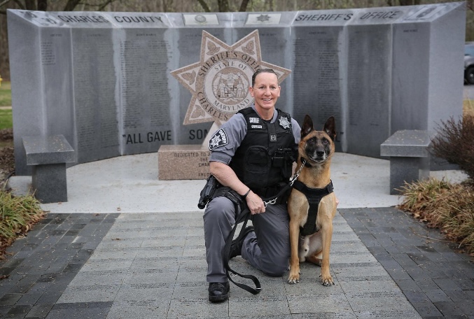 Charles County Sheriff’s Office Master Corporal Renee Cuyler Retires After More Than 25 Years of Service, and K9 Who Retires with 8 Years of Service