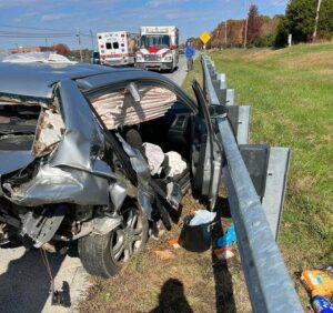 Loveville Motor Vehicle Collision Sends One to Trauma Center