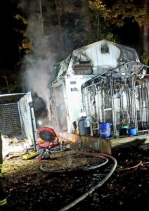 Man Flown to Burn Center, Two Dogs Killed After Structure Fire in St. Leonard