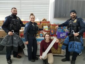 Lexington Park COPs Unit Collected Non-Perishable Food Items for Various Food Pantries