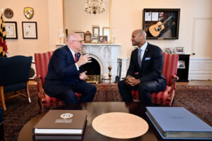VIDEO: Governor Hogan Meets With Governor-Elect Wes Moore at State House in Annapolis