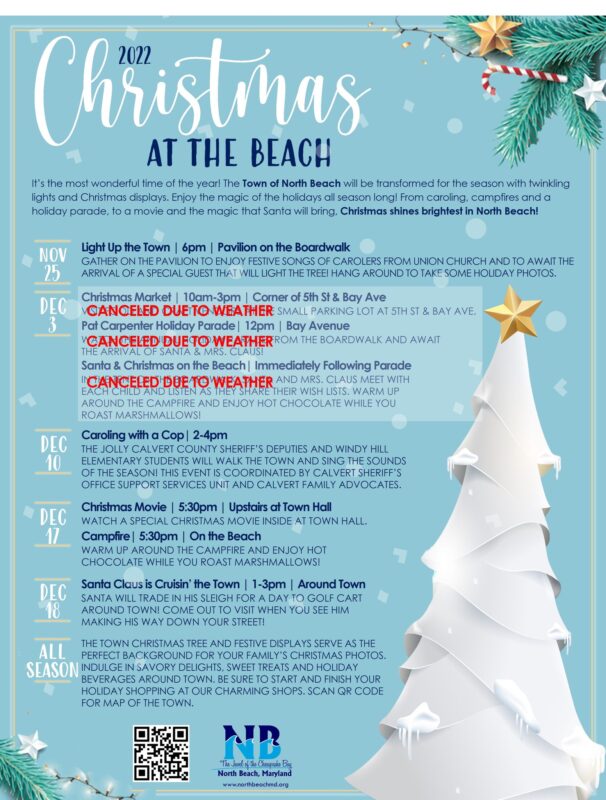 North Beach Pat Carpenter Holiday Parade, Santa on The Beach and Christmas Market Cancelled Due to Weather