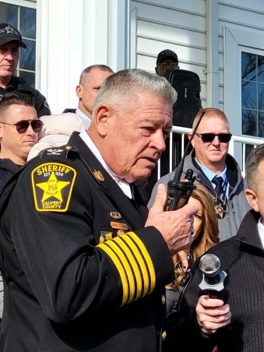 Calvert County Sheriff Mike Evans Receives Final Salute After 20 Years ...