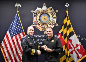 St. Mary’s County Sheriff Hall Congratulates Promoted Officers