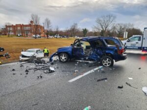 One Injured After T-bone Collision in Leonardtown