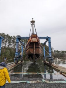 1978 Dove Hauled out of St. Mary’s River for It’s Final Time After 44 Years of Service