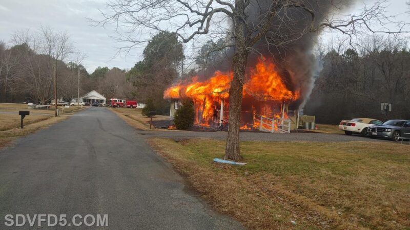 No Injuries Reported After Fire Destroys Home in Abell, State Fire Marshal Investigating