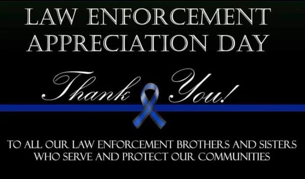 National Law Enforcement Appreciation Day 2023 – January 9, 2023