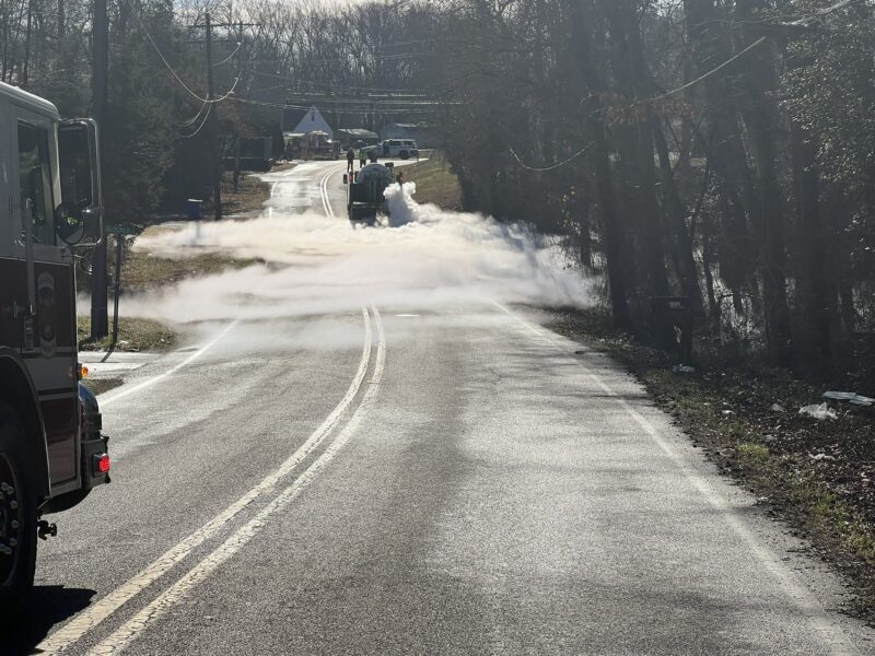 No Injuries Reported After Tanker Truck Leaking CO2 Causes Evacuations in Indian Head