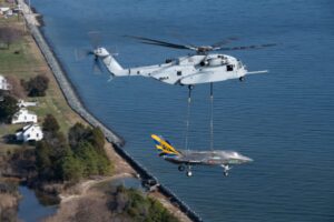 Sikorsky CH-53K King Stallion Lifts F-35C in External Load Test