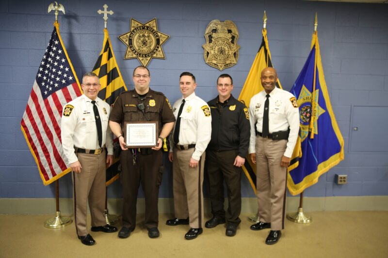Charles County Sheriff’s Office Corporal Nicholas Cargill Named Correctional Officer of the Quarter