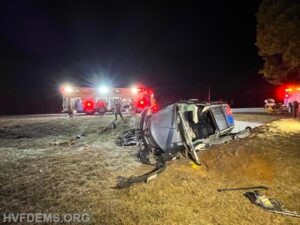 No Injuries Reported After Single Vehicle Rollover Leaves Driver Trapped