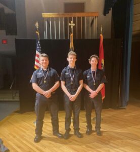 Two Junior Firefighters from Prince Frederick Volunteer Fire Department Place in Regional Skills USA Competition