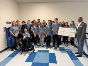 Calvert Middle School National Junior Honor Society Raises $1,400 for Breast Cancer Care