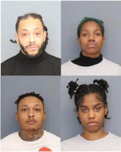 Four Arrested, Officers Recover Drugs and Gun in Vehicle During Traffic Stop