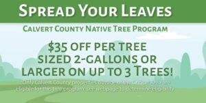 Calvert County Department of Planning and Zoning Accounts “Spread Your Leaves for Native Trees” Program