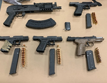 Detectives Arrest Three Washington D.C. Men in Stolen Vehicle and Recover Five Firearms