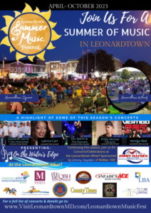 Town of Leonardtown Announces 2023 Sumer Music Festival Kicking off on Saturday, April 29th