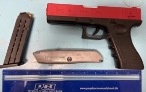 Replica Firearm and Box Cutter Recovered from Student at Thomas Stone High School