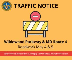Traffic Notice: Wildewood Parkway Improvements Scheduled May 4th to May 5th, 2023