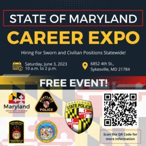 Maryland State Police Hosting State of Maryland Career Expo, State Agencies to Be Recruiting for Sworn, Civilian Positions
