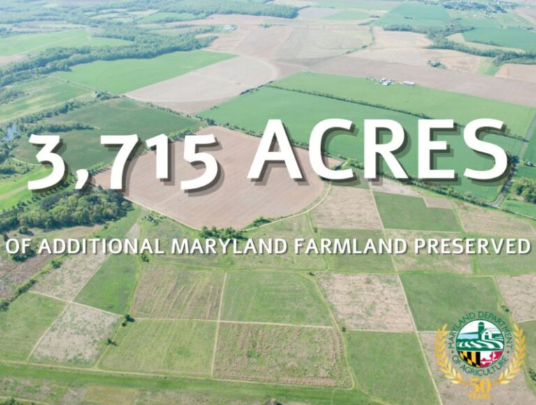 Maryland Permanently Preserves 24 Working Farms with Over 3,700 Acres