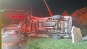 No Injuries Reported After Single Vehicle Roll Over in Great Mills