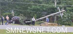 UPDATE: One Flown After Single Vehicle Strikes Utility Pole in Leonardtown