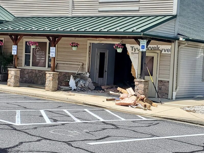 Two Injured and One Flown After Vehicle Drives Through Church in Prince Frederick