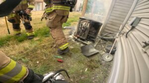 Firefighters Respond to AC Unit on Fire in Lexington Park