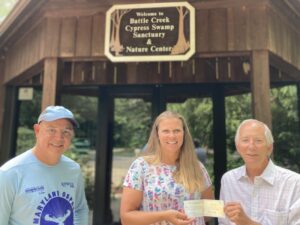 Calvert Nature Society Receives Generous Donation from Maryland Osprey & Nature Festival to Support Rebuilding of Nature Center After Devastating Fire