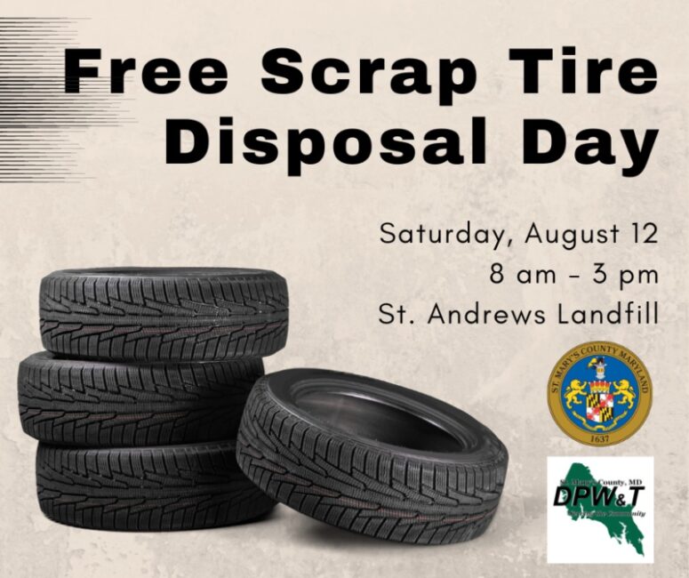 St. Mary’s County Announces Free Scrap Tire Disposal Day Southern